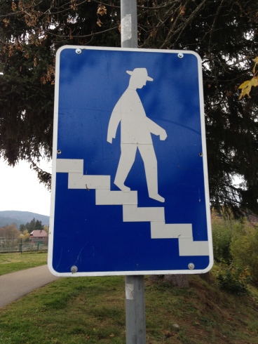 You may only use the stairs if you walk like a creeper?